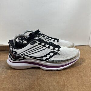 Saucony Kinvara 12 Womens Running Shoes Black White Size 9 Sneakers S10619-40